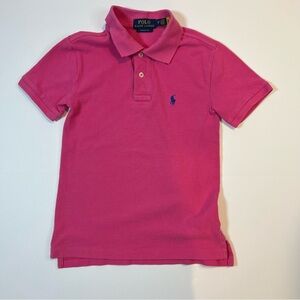 Polo Ralph Lauren Classic Fit Pink Polo Shirt Kid’s Small(8) Cotton Minor Flaw